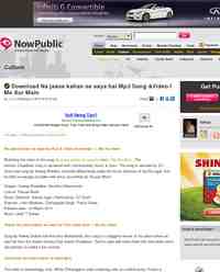 Download Na jaane kahan se aaya hai Mp3: NowPublic